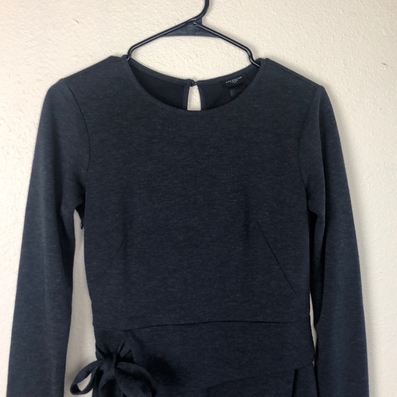 Ann Taylor Grey Dress Sz 2 - Picture 4 of 9